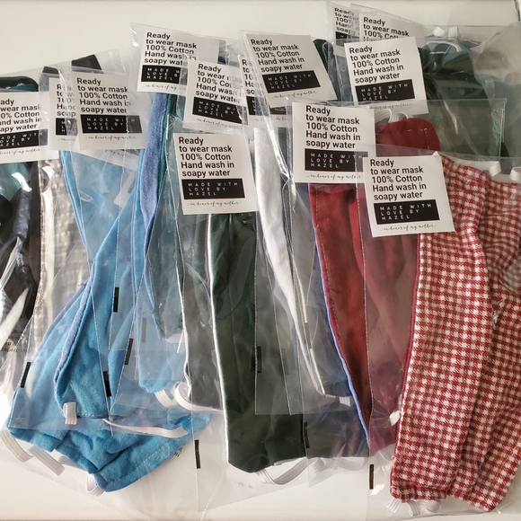 ADULT FACE MASK HANDMADE 2 LAYER COTTON TIE DYE - Picture 3 of 3